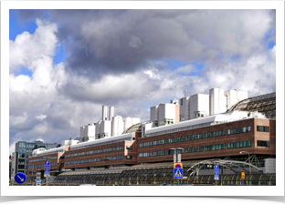 This is the Stockholm Central Bus Station.